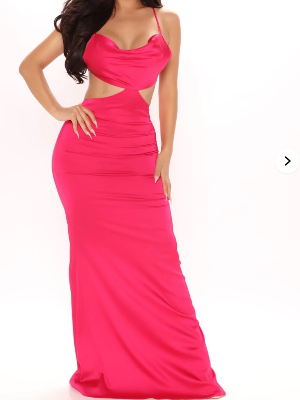 Fuchsia Pink Cutout Slip Maxi Dress 💗 - Picture 12 of 13